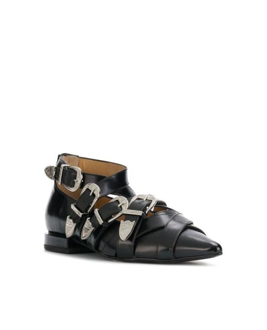 Toga Pulla AJ926 buckle leather shoes Women